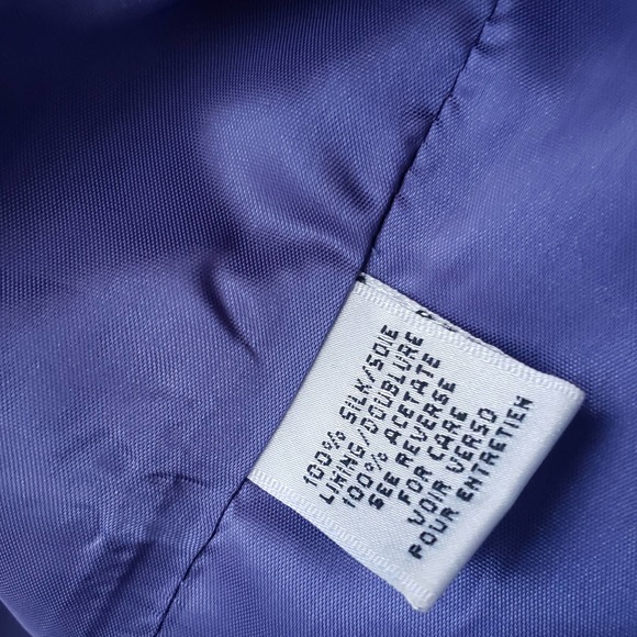 Vintage Talbots Silk Sheath Dress Lavender Size 10 - Picture 6 of 8